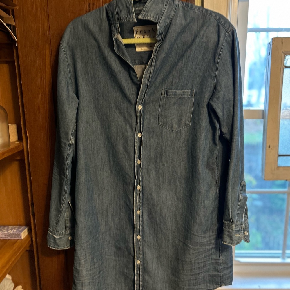 Frank & Eileen Blue Denim Mini Dress - Picture 7 of 13